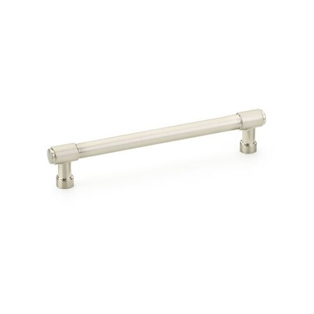 Emtek Jasper Cabinet Pull with 6 in Center to Center Satin Nickel Finish 86689US15